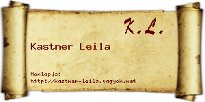 Kastner Leila névjegykártya